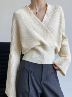 She's Effortless Wrap Sweater