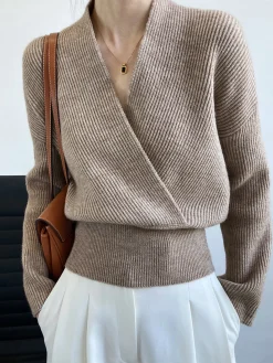 She's Effortless Wrap Sweater