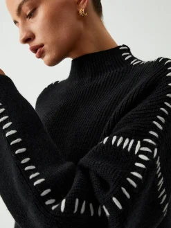 Shift The Focus Oversized Mock Neck Sweater