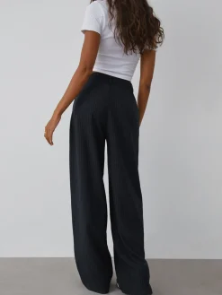 Shock Value Pinstripe Wide Leg Dress Pants