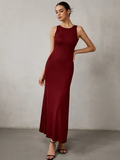 Side Split Backless Long Dress