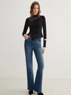 Side Split Jersey Top