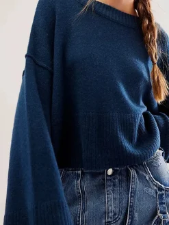 Side Split Oversized Pullover Sweater