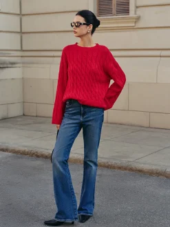 Side Split Twist Sweater