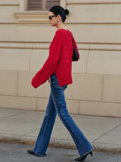 Side Split Twist Sweater