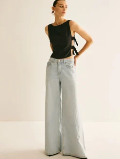 Side-Buckle Sexy Crop Tank Top