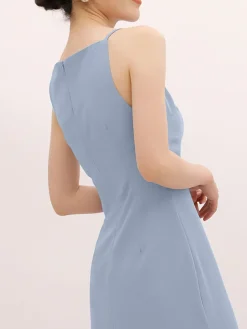 Silent Sea Boat Neck Midi Dress