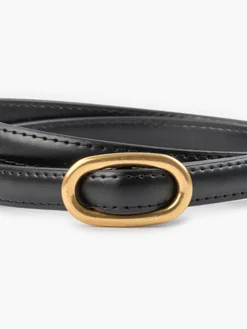 Simple Texture Metal Buckle Waist Belt