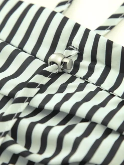 Sleeveless Pinstripe Long Dress