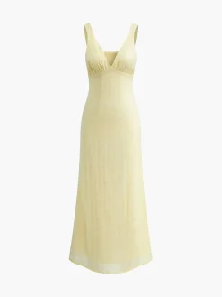 Slim Sleeveless Floral Dress