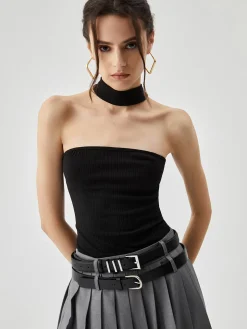 Slinky Solid Halter Top