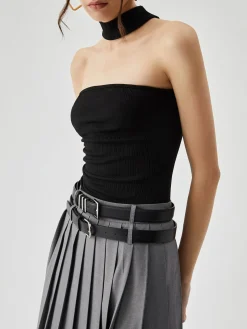 Slinky Solid Halter Top