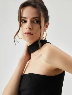 Slinky Solid Halter Top