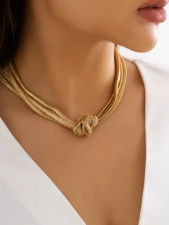 Snake Shape Knotted Necklace