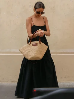 Solid Backless Long Dress