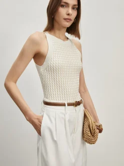Solid Crew Neck Sweater Vest