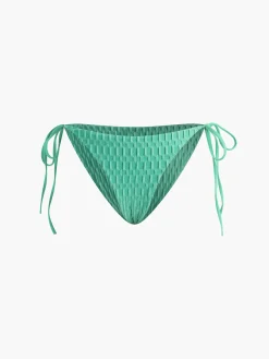 Solid Halter Knotted Bikini Set
