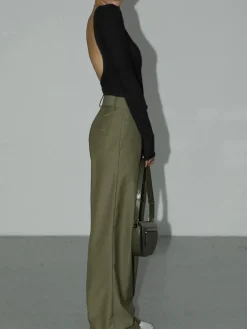 Solid Open Back Bodysuit