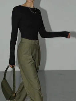 Solid Open Back Bodysuit