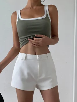 Solid Pockets Shorts