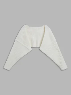 Solid Ribbed Bolero