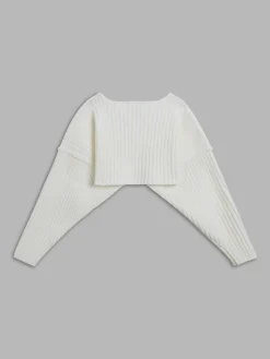 Solid Ribbed Bolero