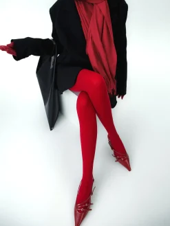 Solid Velvet Tights