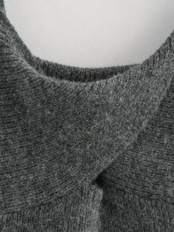 Spaghetti Strap Knotted Sweater Vest