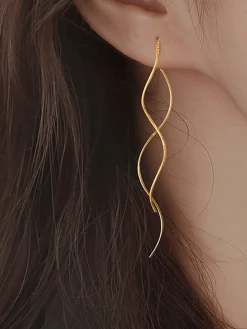 Spiral Tassel Earrings