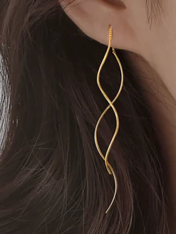 Spiral Tassel Earrings