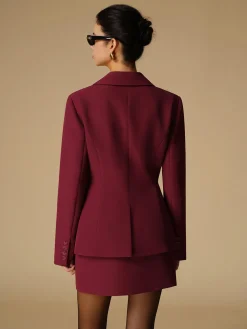 Split Button Slim Blazer