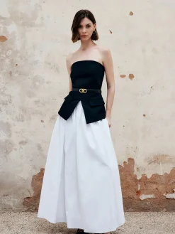 Split Tube Top Without Belt