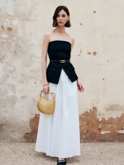 Split Tube Top Without Belt