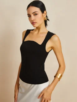 Square Neck Sweater Vest