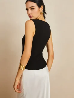 Square Neck Sweater Vest