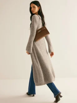 Stacking V-Neck Split Breasted Sweater Dress