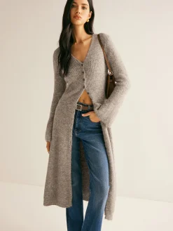 Stacking V-Neck Split Breasted Sweater Dress