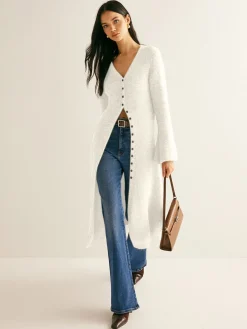 Stacking V-Neck Split Breasted Sweater Dress