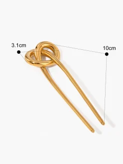 Stainless Knotted Hairpin