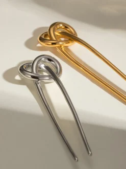Stainless Knotted Hairpin