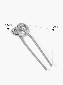 Stainless Knotted Hairpin