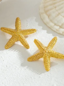 Starfish Design Beach Holiday Earrings