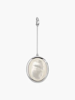 Sterling Baroque Pearl Necklace