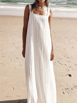 Striped Cami Long Dress