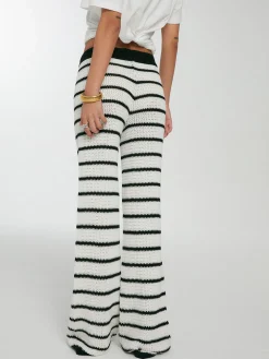 Striped Drawstring Knit Pants