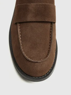 Suede Penny Loafers