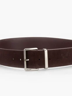 Suede Wide Buckle Belt