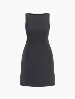 Suiting Sleeveless Short Dress