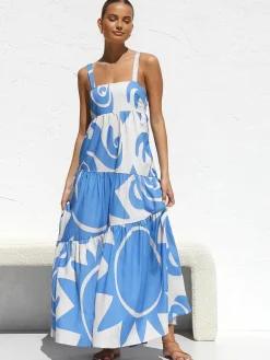 Sun Print Cami Long Dress