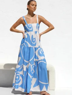 Sun Print Cami Long Dress